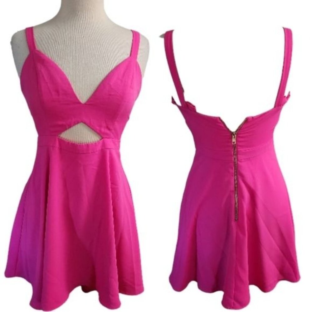 NBD Pink Cutout Dress